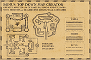 Fantasy Worlds: Antique Map Creator, a Brushes & More by Salty Sweet Creative (Thumbnail 8 of 10)