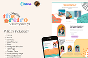 Squarespace 7.1 Theme: Retro, a Landing Page Template by tinathetinybeana (Thumbnail 3 of 8)