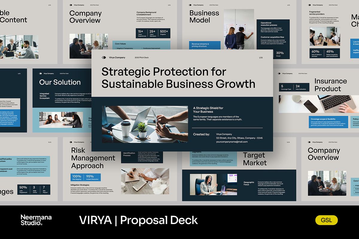 VIRYA | Marketing Proposal Deck GSL, a Presentation Template by Neermana (Photo 1 of 4)