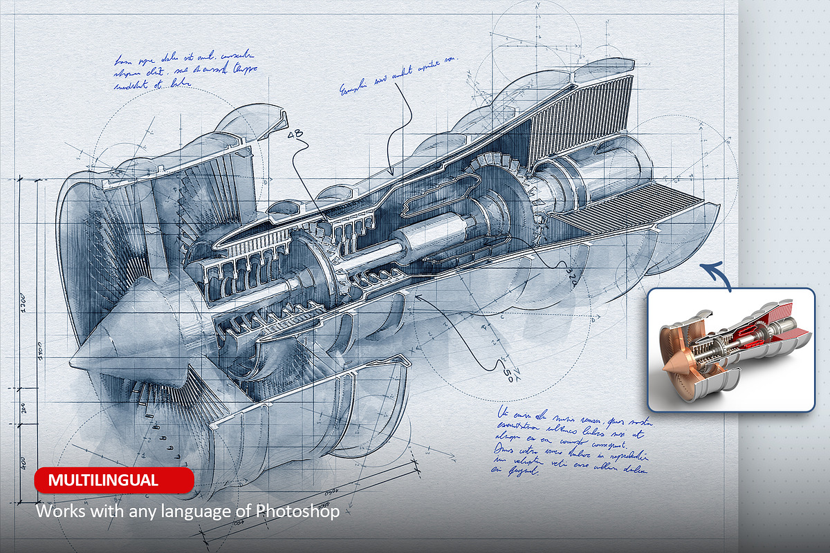 Concept Sketch Photoshop Action, an Action Add-On by Blacknull (Photo 10 of 12)