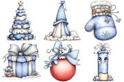 Christmas Clipart Bundle, an Illustration by Pixels.Craft (Thumbnail 6 of 6)