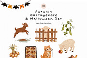 Autumn Cottagecore & Halloween Set, a Seasonal Illustration by divanovskaya_nv (Thumbnail 3 of 18)