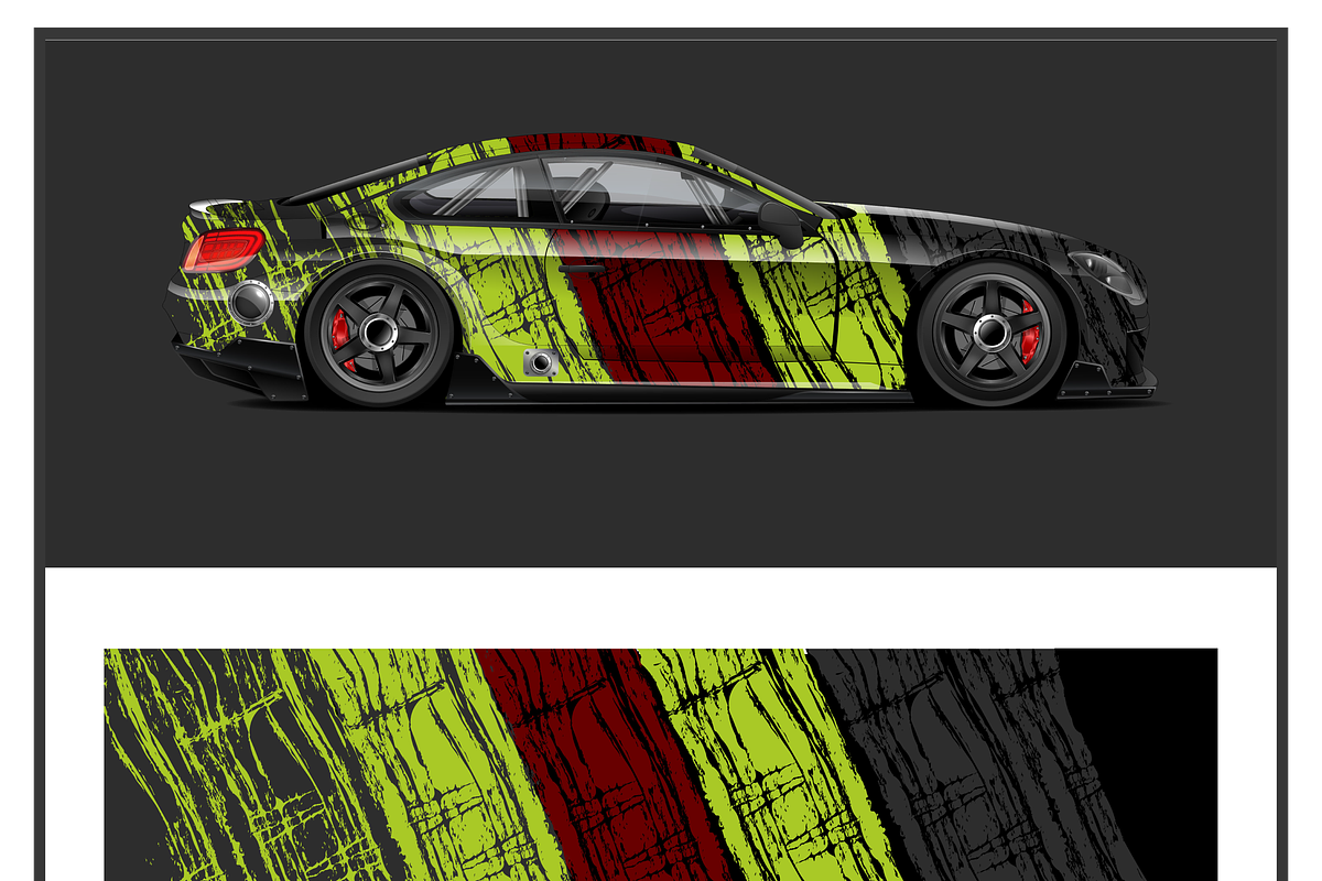 Sleek Racing Car Graphic, a Transportation Illustration by CarWrap design (Photo 2 of 4)