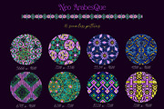 Neo Arabesque: patterns & borders, a Pattern Graphic by Mona Ahmed (Thumbnail 3 of 15)