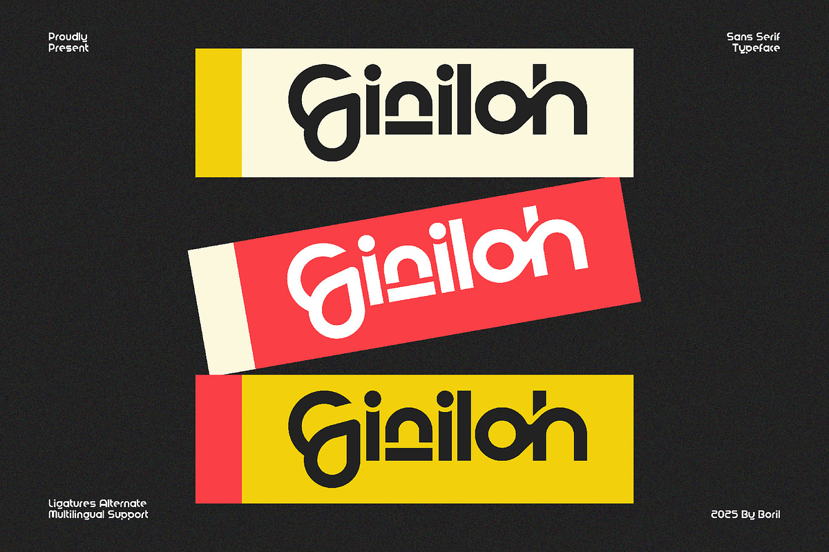 Giniloh - Unique Modern Sans, a Sans Serif Font by Boril Std (Photo 5 of 11)