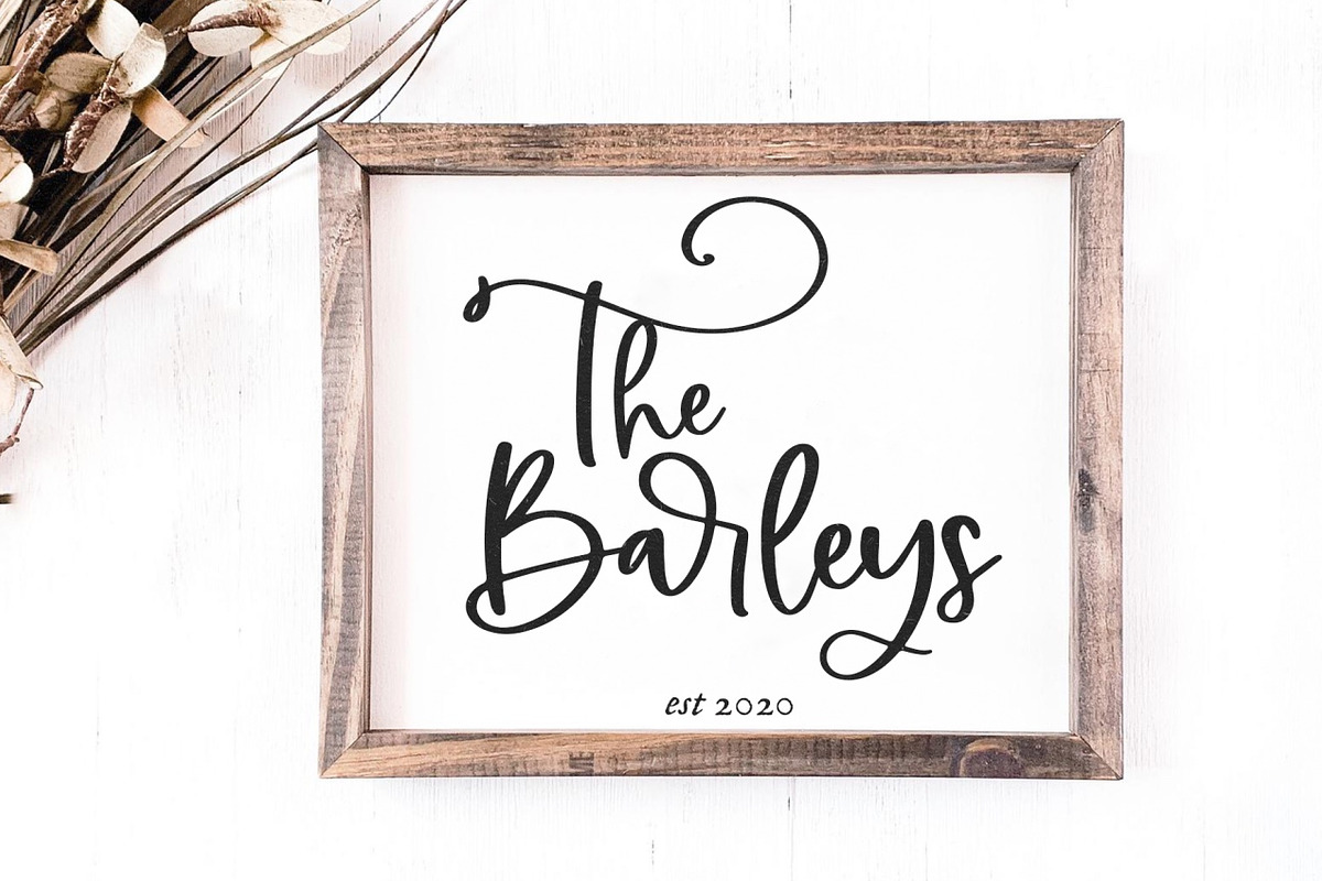 Farmland Acres | Script Font Duo preview 7