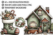 Whimsical Christmas Clipart, an Illustration by Pixels.Craft (Thumbnail 4 of 6)