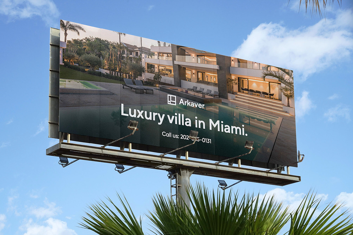 Billboard Poster Street Mockup, an Advertising Mockup by Asylab (Photo 2 of 5)