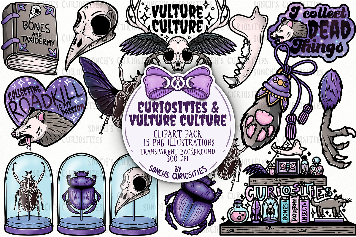 Curiosities -Vulture Culture Clipart, an Object Illustration by Sonch' s Curiosities (Photo 1 of 3)