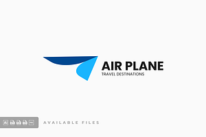 Airplane Simple Mascot Logo, a Branding & Logo Template by ivan_artnivora