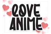 Love Anime | Script Font, a Script Font by Scratchones (Thumbnail 1 of 8)