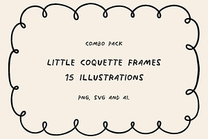 Little Coquette Frames Illustrations