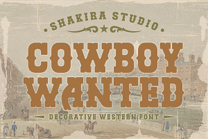 Cowboy Wanted - Western Retro Serif