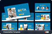 Beta - Startup PowerPoint Template, a Presentation Template by GraphauseProject (Thumbnail 1 of 6)