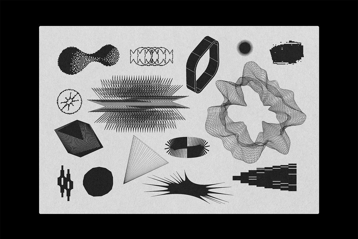Experimental MIX Shapes Kit, a Graphic by Vanzyst (Photo 5 of 14)
