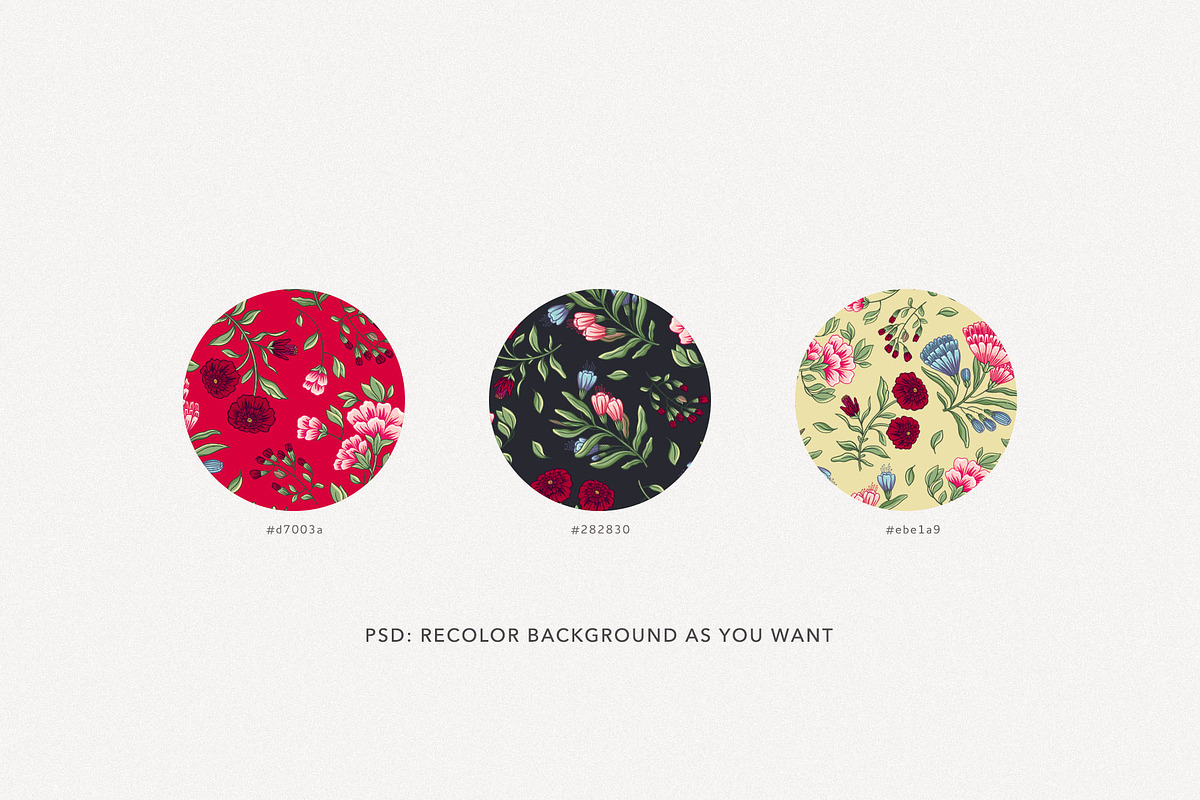 French Chintz Seamless Patterns Set, a Pattern Graphic by likorbut (Photo 3 of 5)
