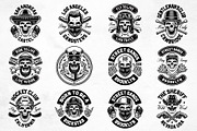 Vintage Skulls Graphic Kit, an Illustration by Harry Kasyanov (Thumbnail 2 of 10)