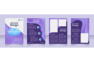 Wellness Purple Blank Brochure