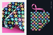 Colorful Skulls and Flowers Pattern, a Pattern Graphic by Rxmi Studio (Thumbnail 2 of 3)