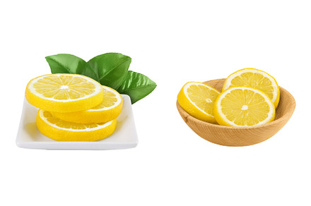 Ripe lemon slices in ceramic and, a Food & Drink Photo by NataPhoto