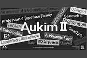 Aukim II, a Sans Serif Font by Aukimvisuel (Thumbnail 1 of 15)