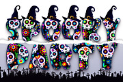 Skull Party Font, a Sans Serif Font by Nobu Collections (Thumbnail 4 of 7)