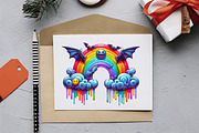 Groovy Halloween Element Clipart, an Illustration by RobertsArt (Thumbnail 3 of 7)