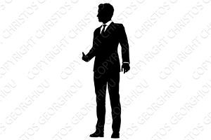 Business People Man Silhouette, a Person Illustration by Christos Georghiou