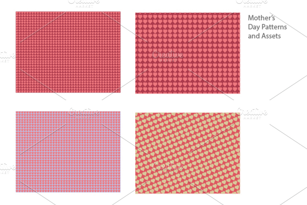 Mother's Day Patterns (and Assets), a Pattern Graphic by SUBCUTANEO STORE (Photo 3 of 5)