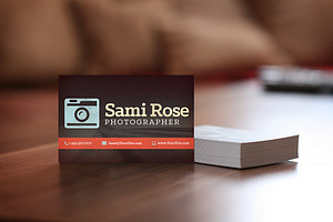 Vintage Photography Business Cards