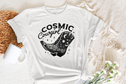 Retro Cosmic Cowgirl PNG, Western, an Illustration by SharpMarketplace (Thumbnail 5 of 9)