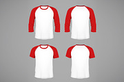 Men's baseball t-shirts mockup, an Illustration by George Rod (Thumbnail 1 of 6)