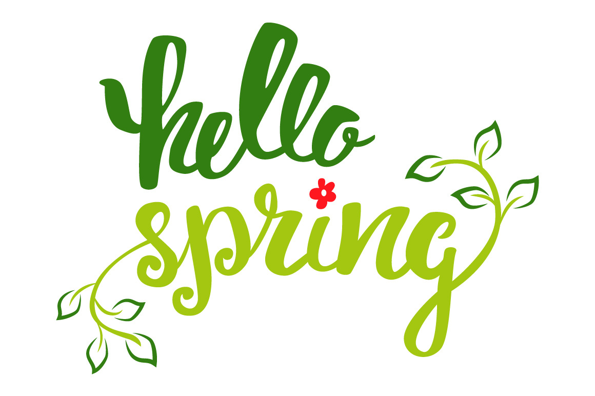 Hello spring. Hand Lettering., an Illustration by Happy Idea