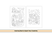 Cute Bunny Cottage Coloring Page, an Education Illustration by DesignDevisers (Thumbnail 4 of 5)