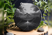Mountain Winding Road Scene Highway, a Background Graphic by LaseredNinja (Thumbnail 6 of 7)