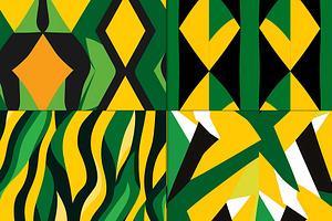 20 Seamless Jamaica-inspired Pattern