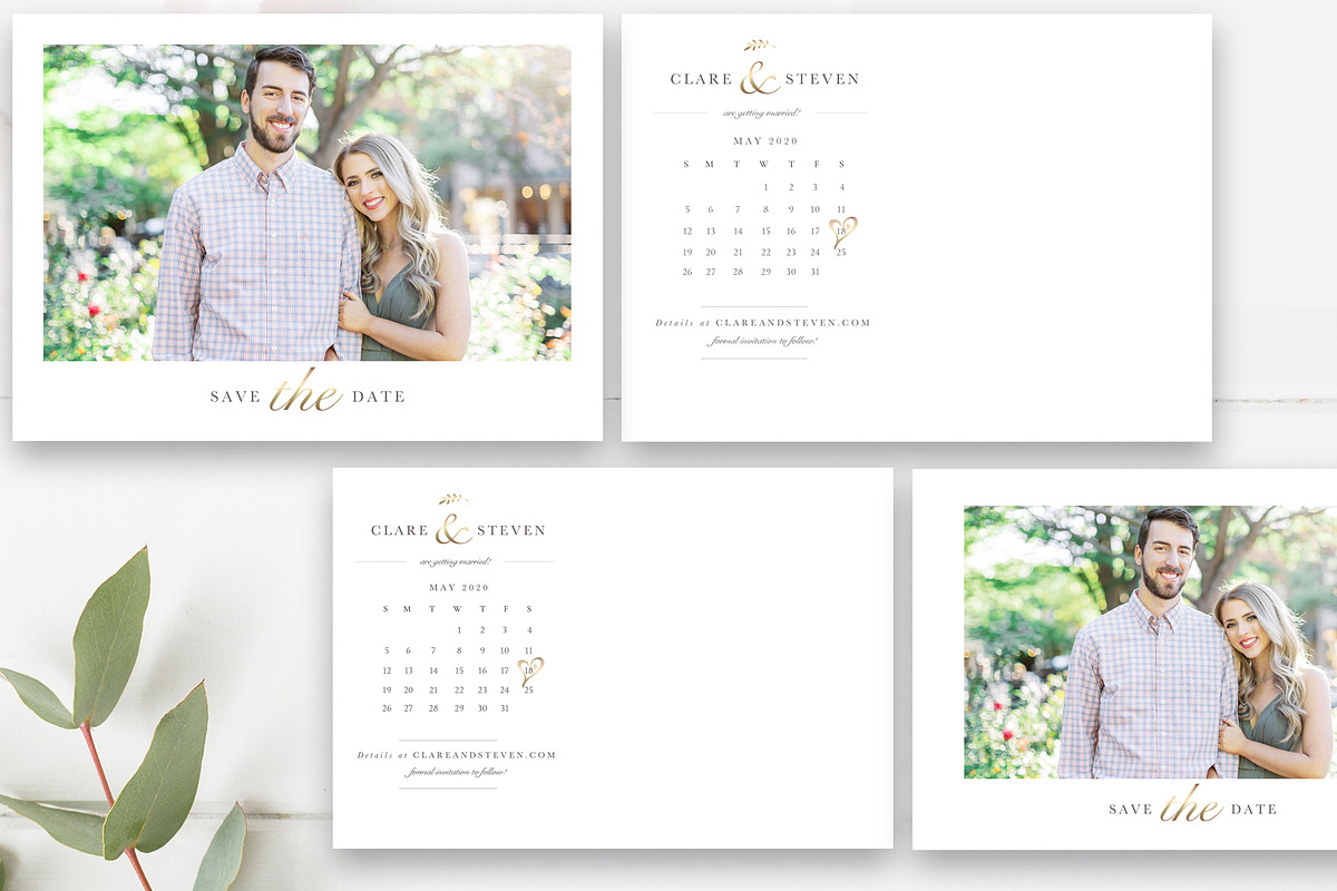 Calendar Save the Date Template, an Invitation Template by By Stephanie Design (Photo 2 of 5)