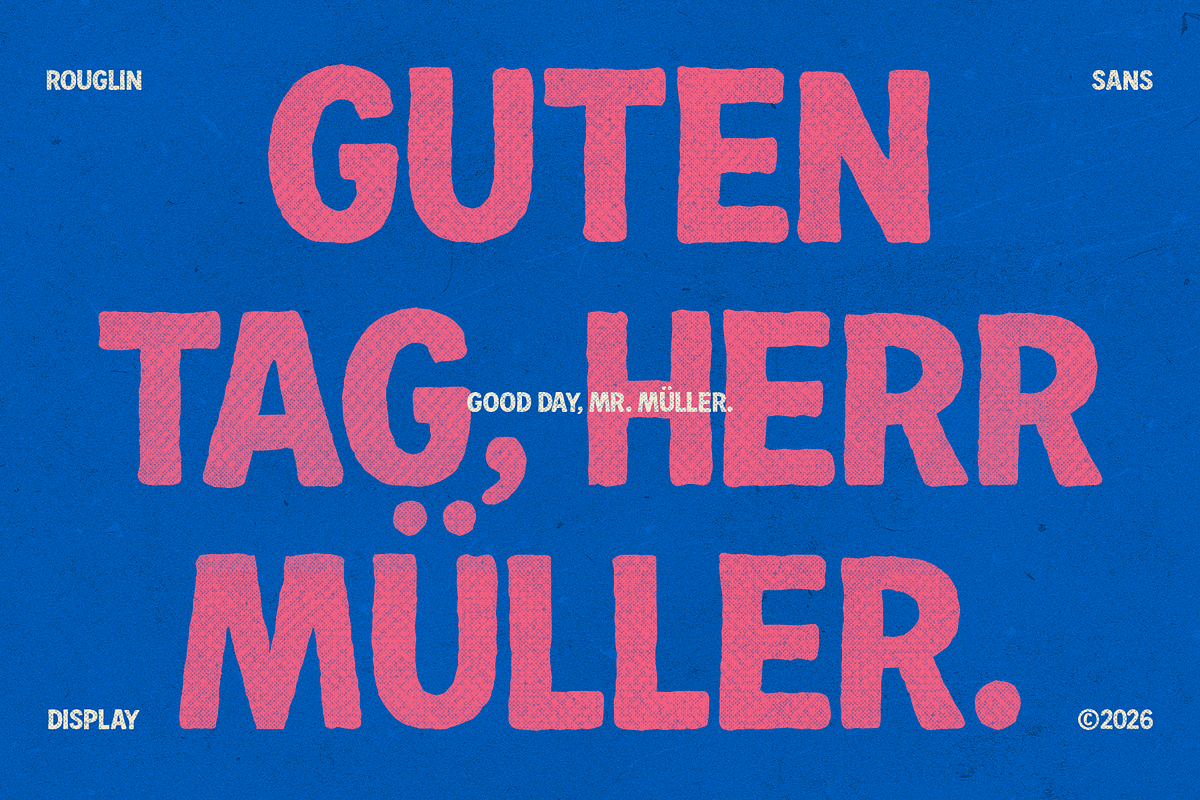 Roughlin - Rough Sans Display Font, a Sans Serif Font by Indotype Foundry (Photo 6 of 10)
