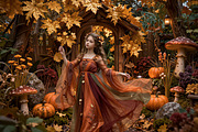 Enchanted Autumn Digital Backdrops, a Background Graphic by 3Motional (Thumbnail 2 of 19)
