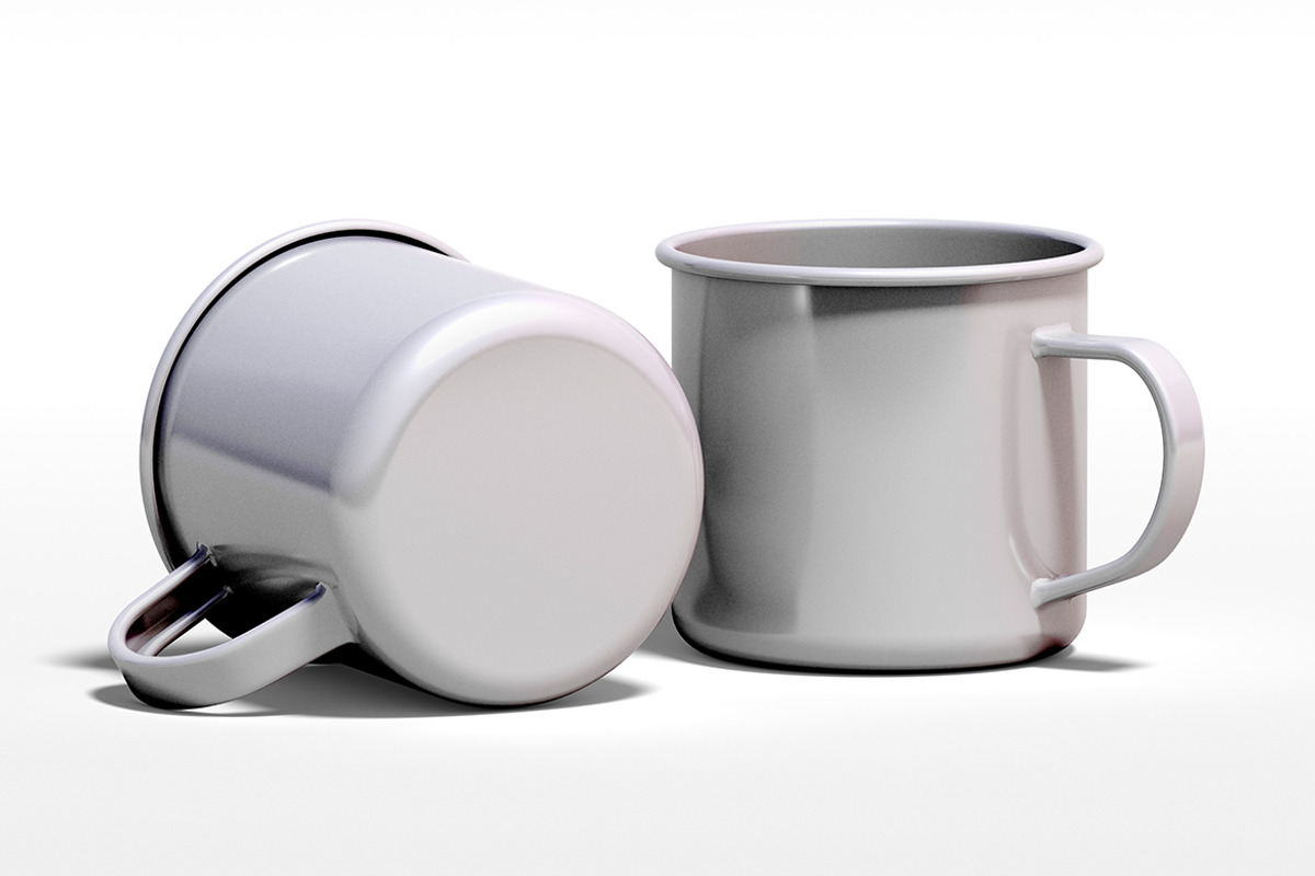 Enamel Mug Mockup With Two Views, a Product Mockup by McLittle Stock (Photo 2 of 2)