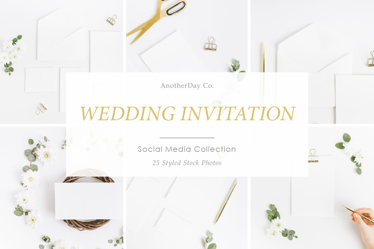 Wedding Invitation Styled Stock, a Print Template by Anotherday Co. (Photo 1 of 6)