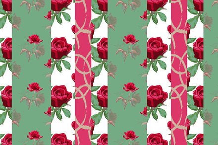 Red Roses Seamless Pattern