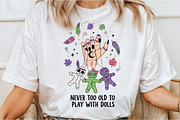 Never Too Old to Play with Dolls PNG, an Illustration by DreamCafeArt (Thumbnail 2 of 6)