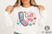 Call Me Xoxo Sublimation PNG Design, an Illustration by Designking (Thumbnail 6 of 6)