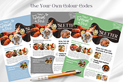 Canva Restaurant Newsletter Template, a Stationery Template by PixelCraft (Thumbnail 4 of 7)