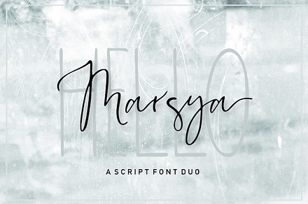 Marsya Script Font Duo, a Script Font by Areatype
