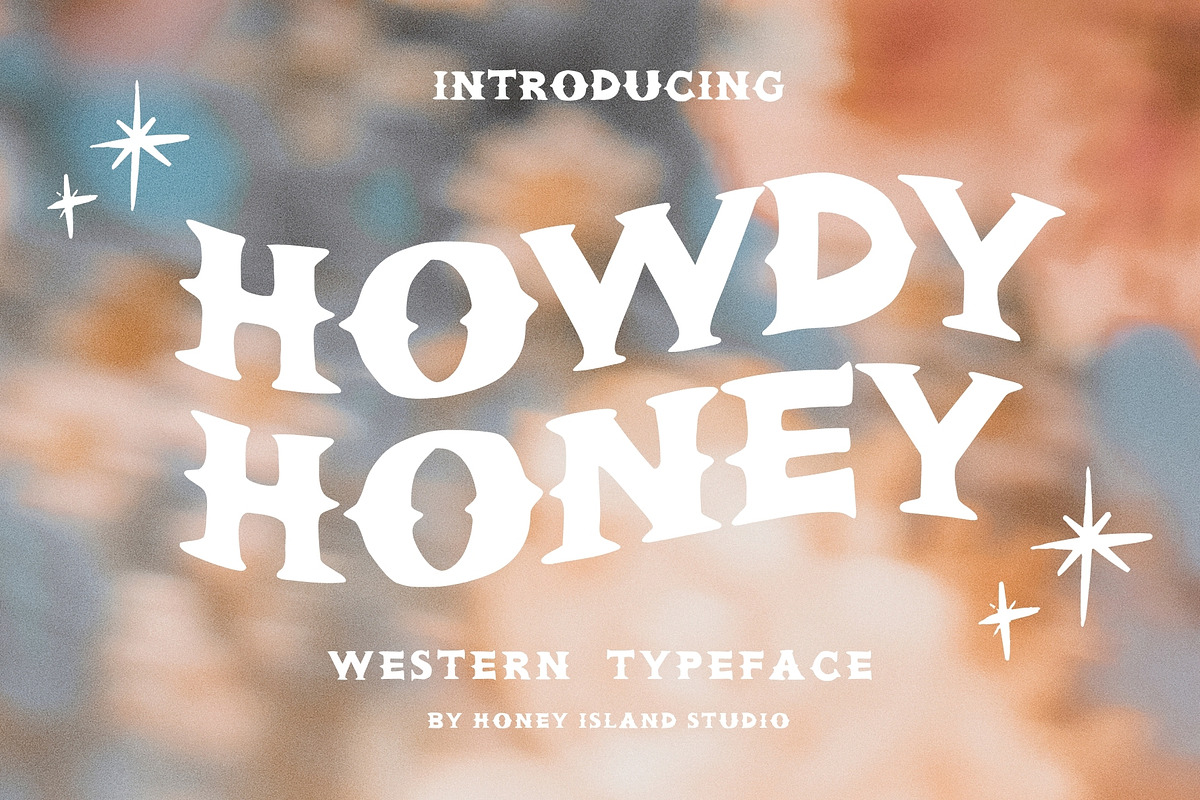 Howdy Honey Western Font, a Serif Font by Honey Island Studio (Photo 1 of 11)
