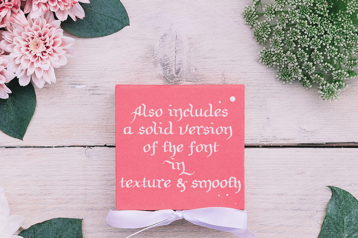 Soft Notes SVG blackletter font preview 4