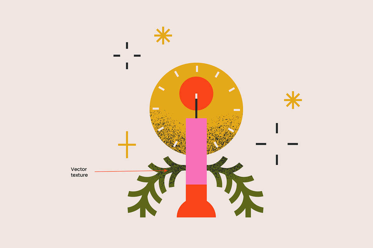 Christmas vector icon set, a Seasonal Illustration by Delphine Meier (Photo 3 of 3)