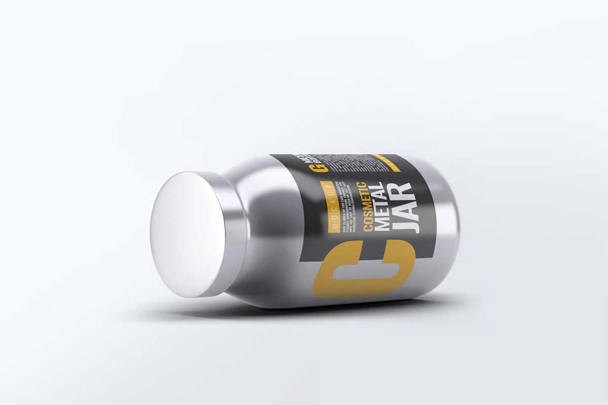 Metal Cosmetic Bottle Mock-Up, a Product Mockup by Hubzway (Photo 3 of 8)